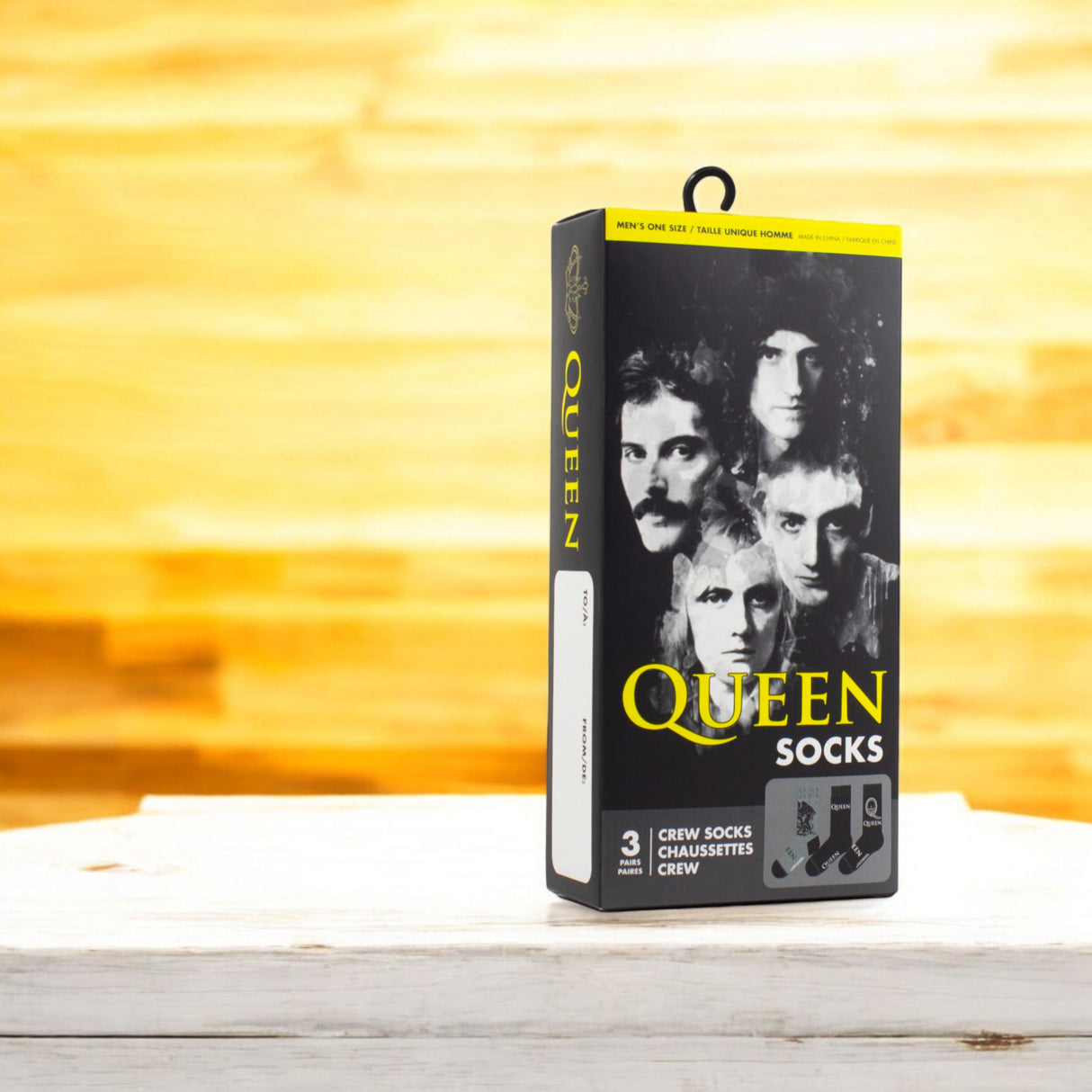 Queen Logo Socken Fanartikel Strümpfe in 40-46 (3 Paar)