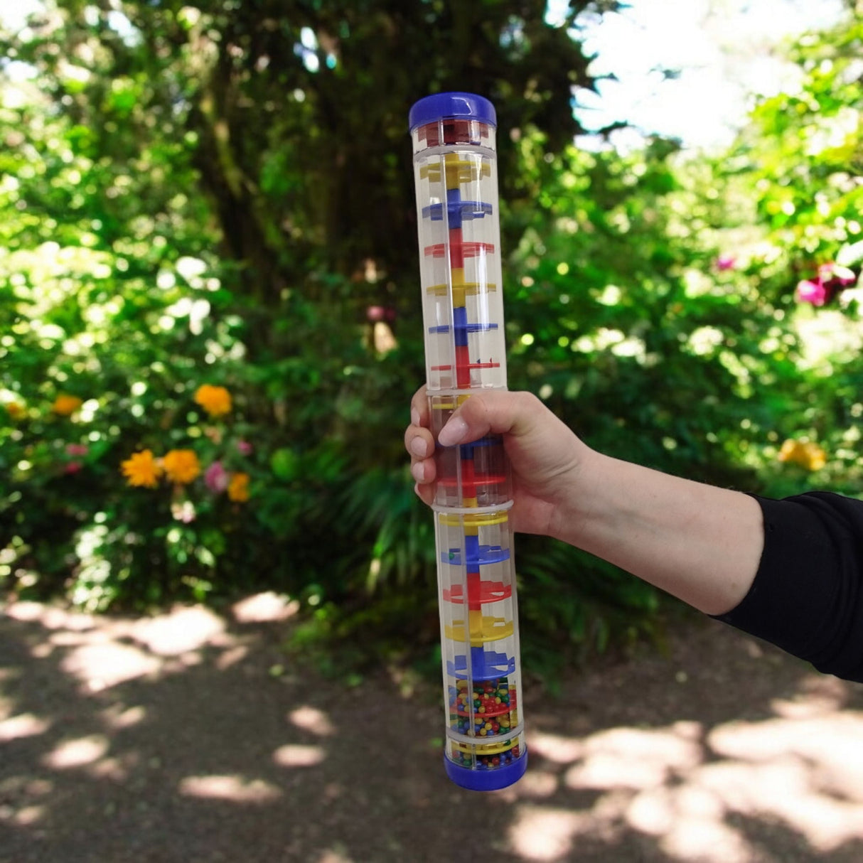 Musikspielzeug Regenmacher Kinder Regenstab in zufälliger Variante