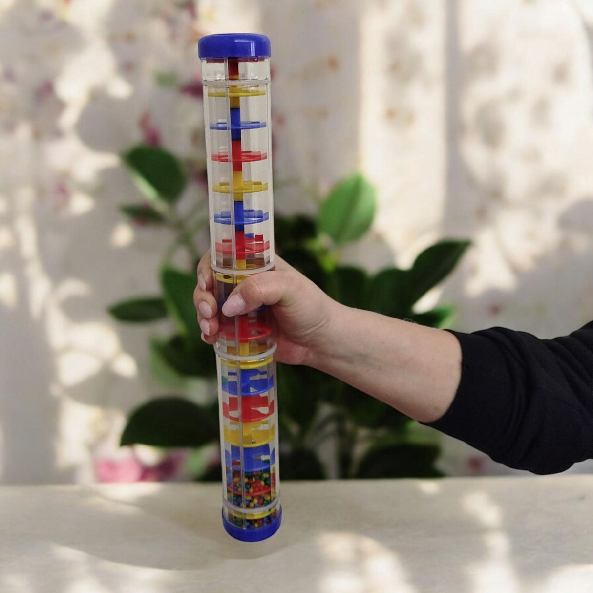 Musikspielzeug Regenmacher Kinder Regenstab in zufälliger Variante
