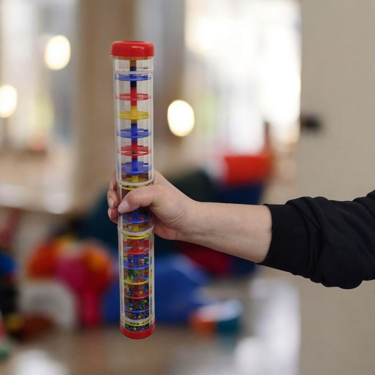 Musikspielzeug Regenmacher Kinder Regenstab in zufälliger Variante