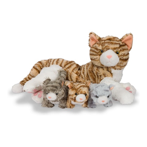 Katzen-Mama mit Babys Kuscheltier Noxxiez Kitten Stofftier