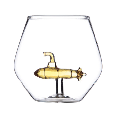 U-Boot Glas - Trinkglas mit Yellow Submarine