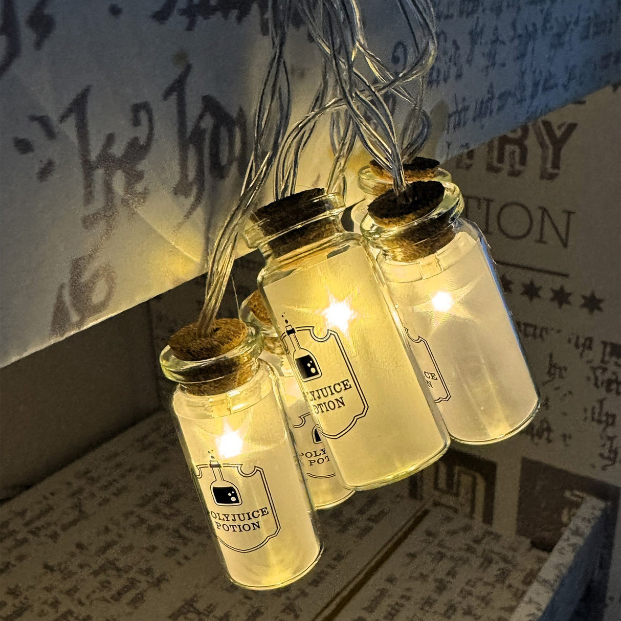 Harry Potter Zaubertränke LED Lichterkette mit 10 Glas-Elementen