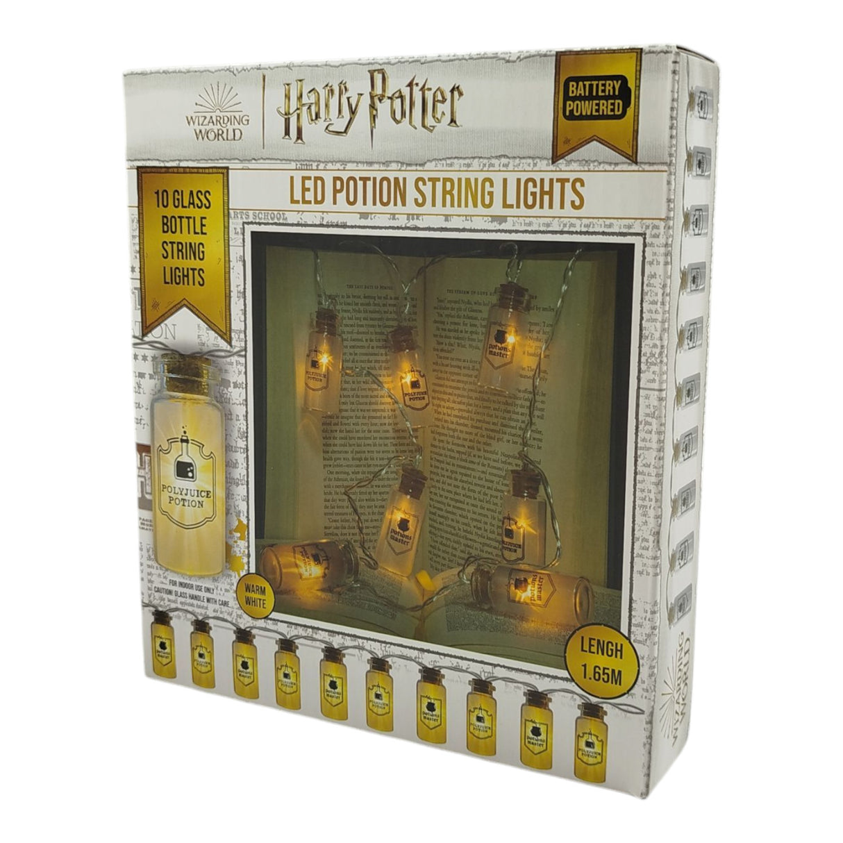 Harry Potter Zaubertränke LED Lichterkette mit 10 Glas-Elementen