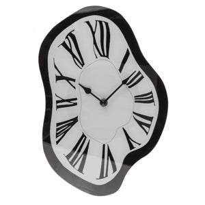 Melting Time Wanduhr aus Glas - die Zeit schmilzt dahin