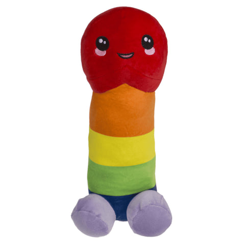 XL Regenbogen Plüsch-Penis LGBTQ Stofftier Plüschkissen