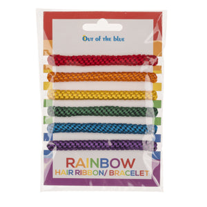 Regenbogen Armband LGBTQ Pride Rainbow Haarbänder im 6er Set
