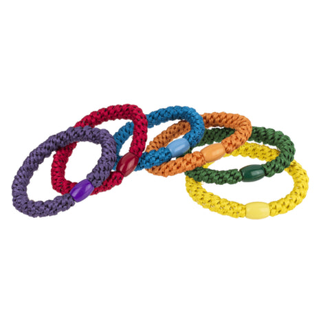 Regenbogen Armband LGBTQ Pride Rainbow Haarbänder im 6er Set