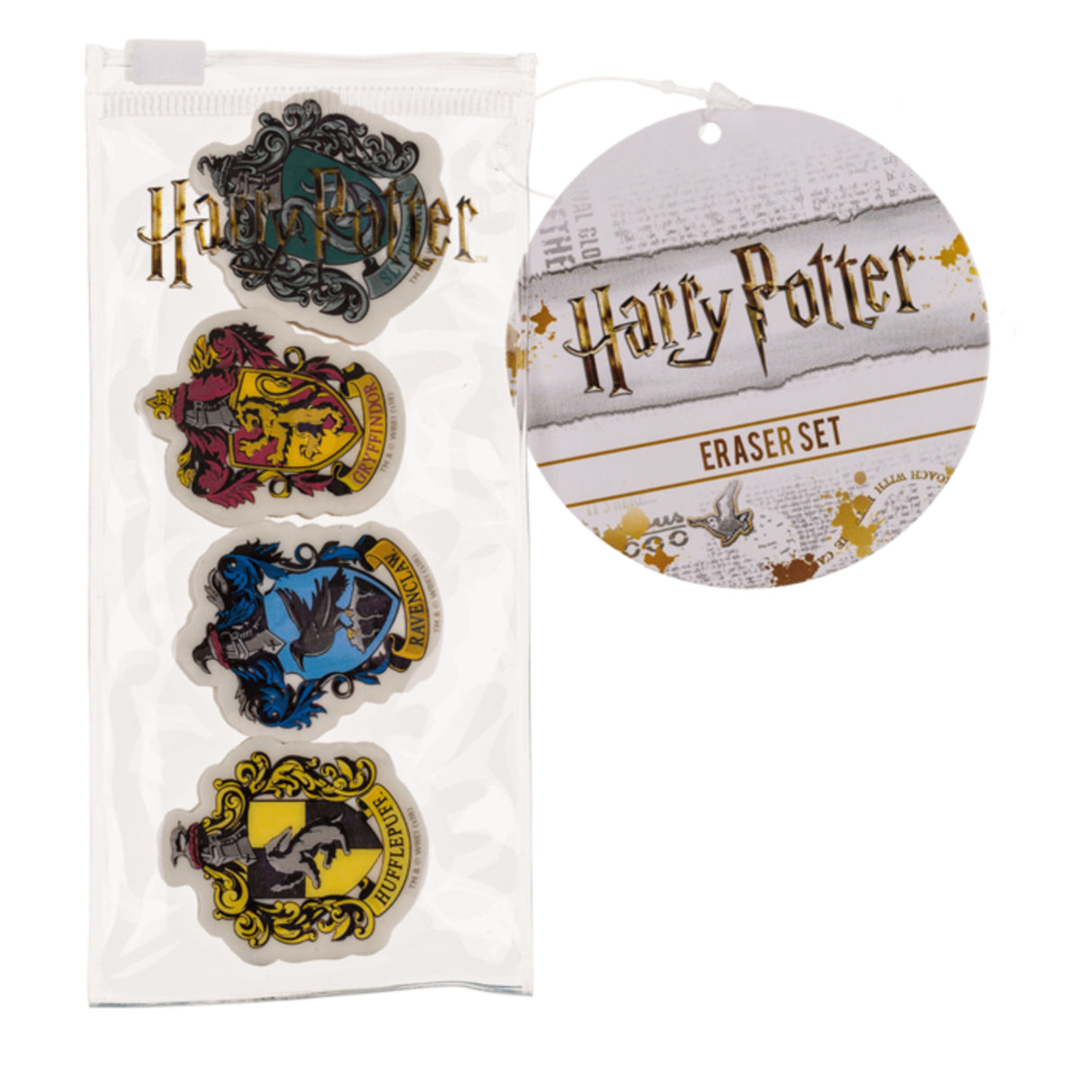Harry Potter Hogwarts Häuserwappen Radiergummi Fanartikel im 4er Set
