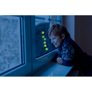 Glow in the Dark verrückte Fensterläufer Spaßartikel im 7er Set in PET Röhre