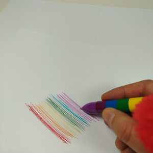 Regenbogen Kugelschreiber Stift LGBTQ Kuli mit 6-farbigen Minen