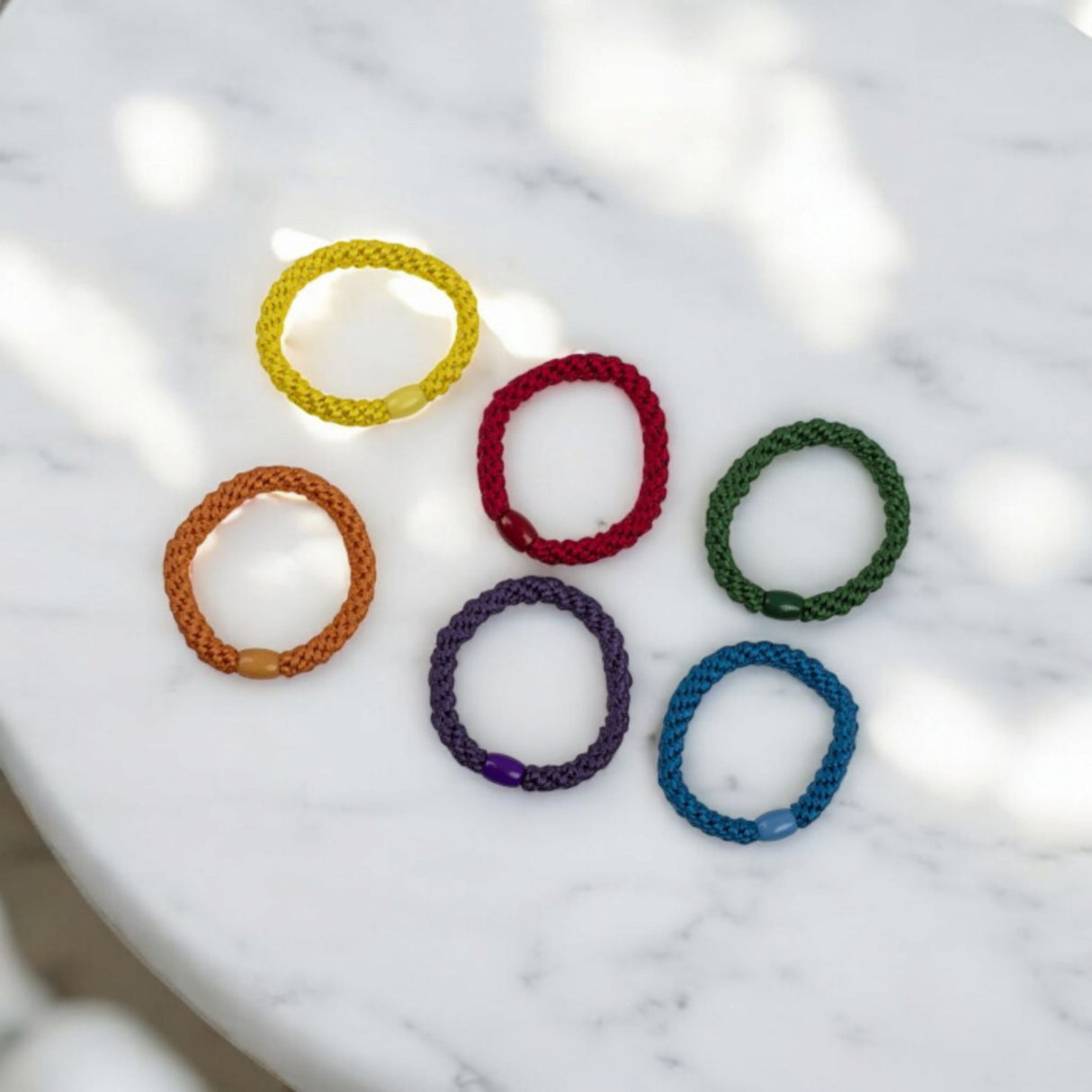 Regenbogen Armband LGBTQ Pride Rainbow Haarbänder im 6er Set