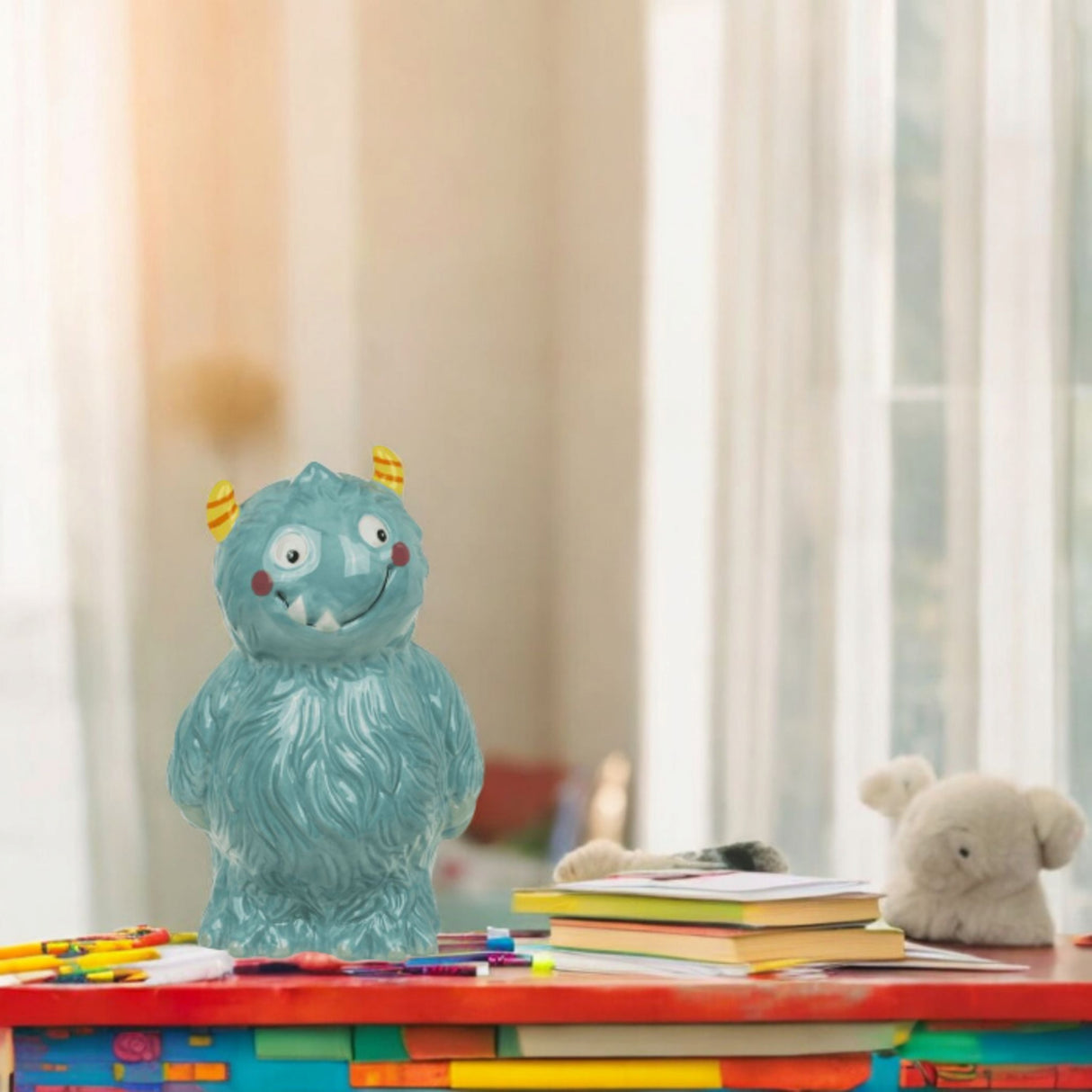 Blaues Monster Spardose monstermäßiges Sparschwein