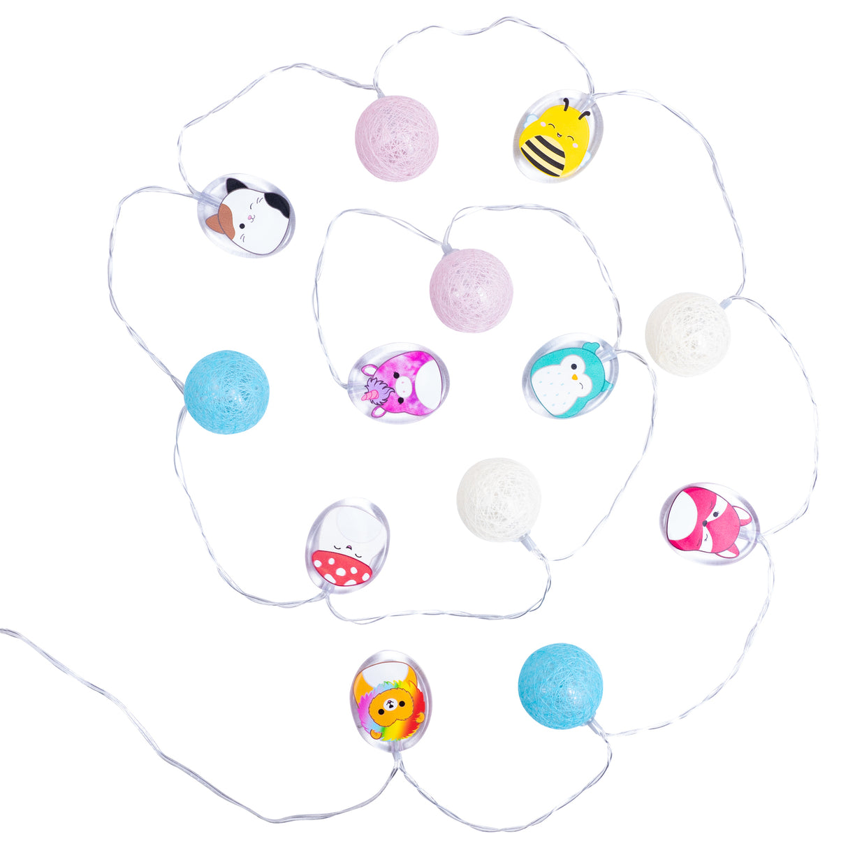Squishmallows Lichterkette mit USB-Kabel