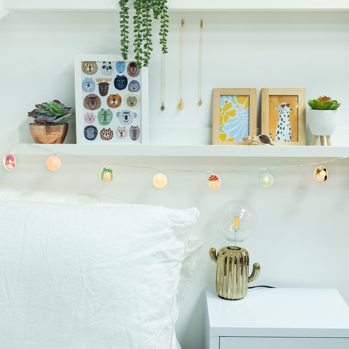 Squishmallows Lichterkette mit USB-Kabel