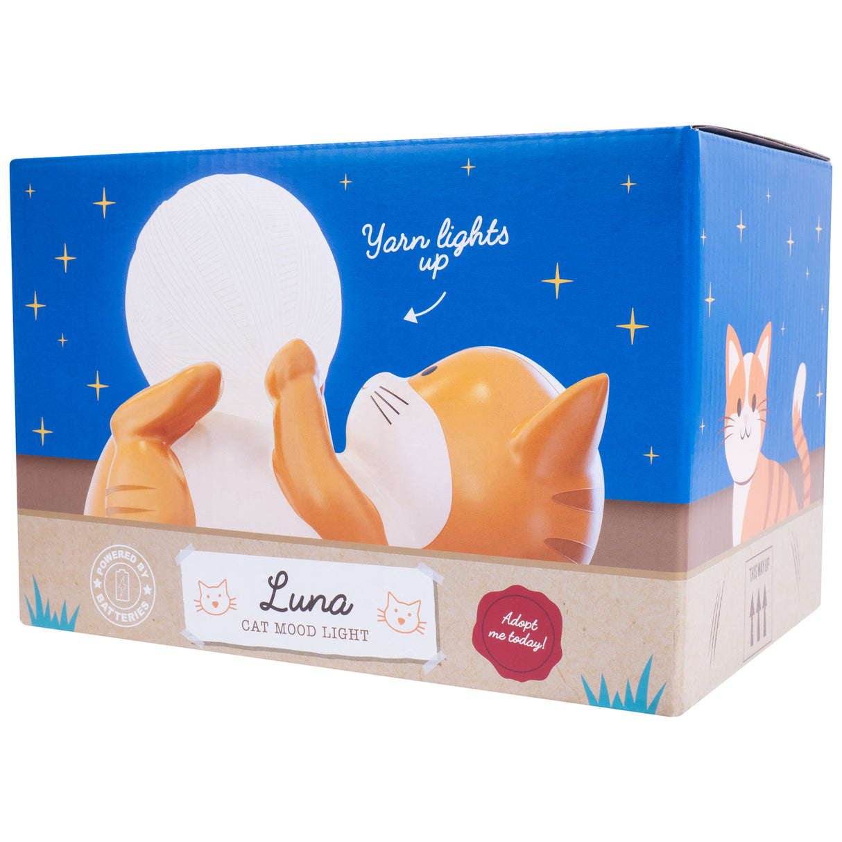 Katze mit Wollknäuel Dekolampe