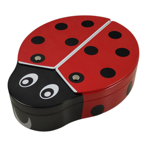 Marienkäfer Metalldose mit Sichtfenster