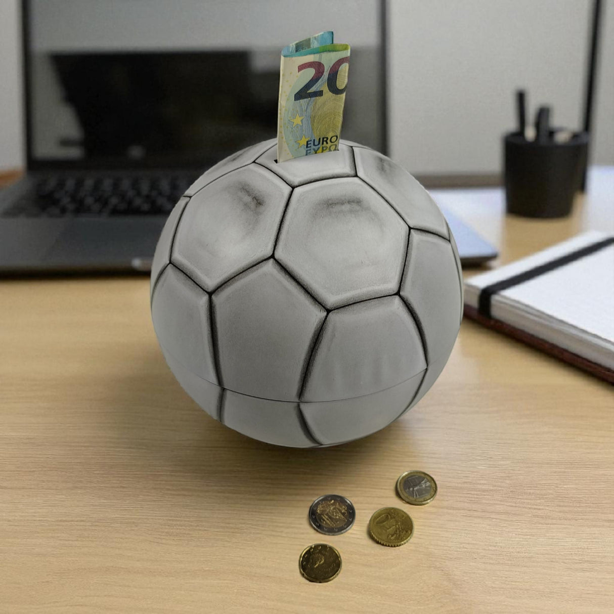 Fußball Spardose aus Metall