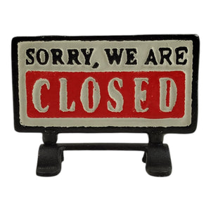 Open-Closed Wendeschild aus Gusseisen