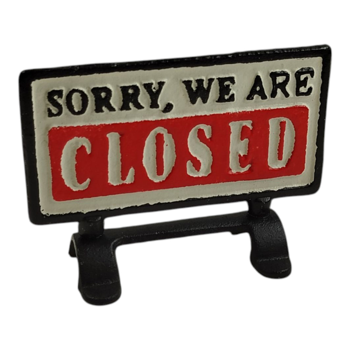 Open-Closed Wendeschild aus Gusseisen