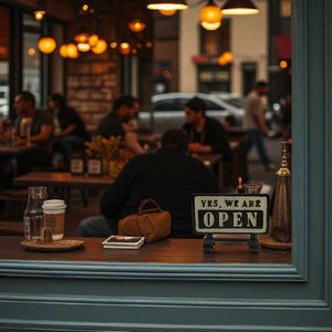 Open-Closed Wendeschild aus Gusseisen
