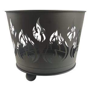 Feuerkorb mit Flammenmotiv - Lagerfeuer Feuertonne