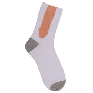 Penis Socken in weiß in 42-46