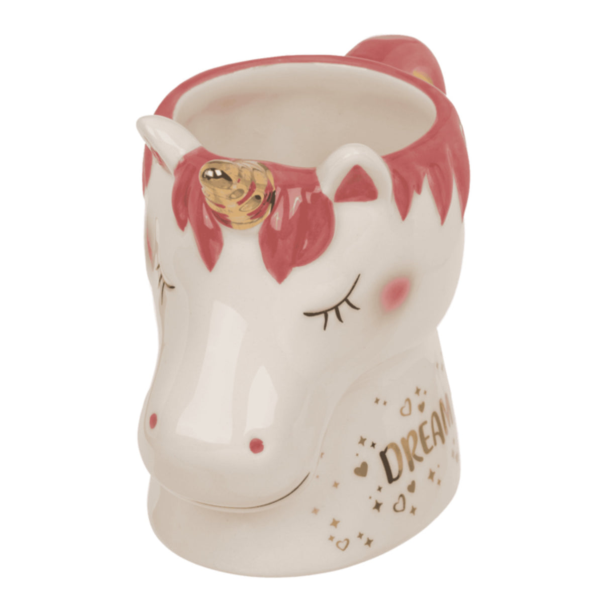 Einhorn Tasse - Kaffeebecher im Design eines Einhorn-Kopfes