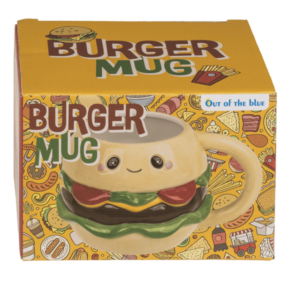 Burger Fast Food Kaffeebecher im Kawaii Stil