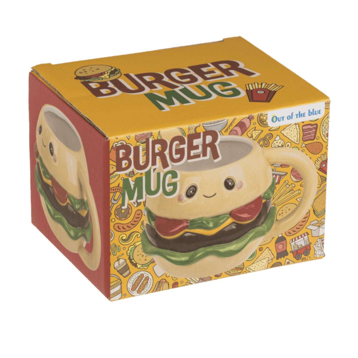 Burger Fast Food Kaffeebecher im Kawaii Stil
