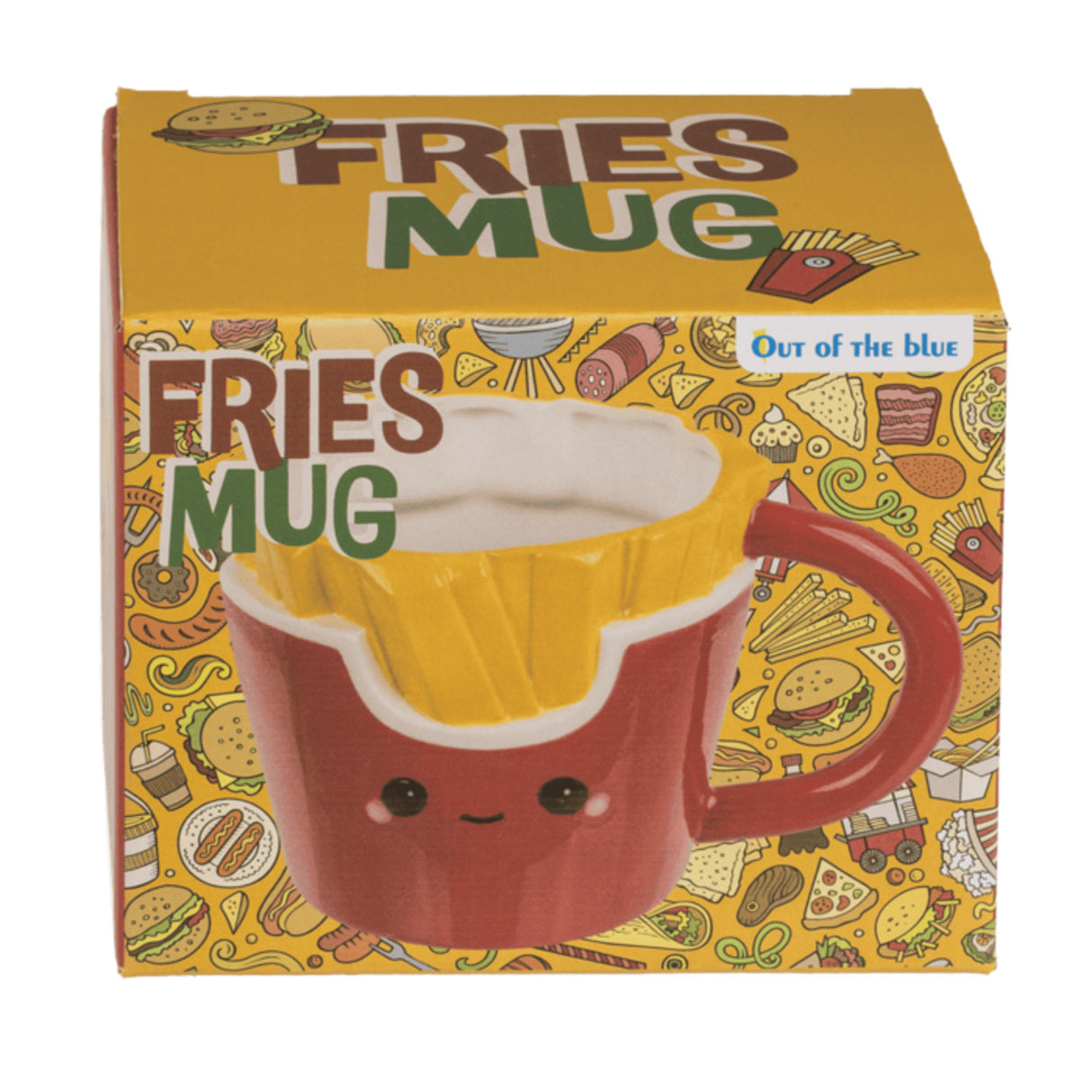 Pommes Frites Kaffeebecher im Kawaii Stil