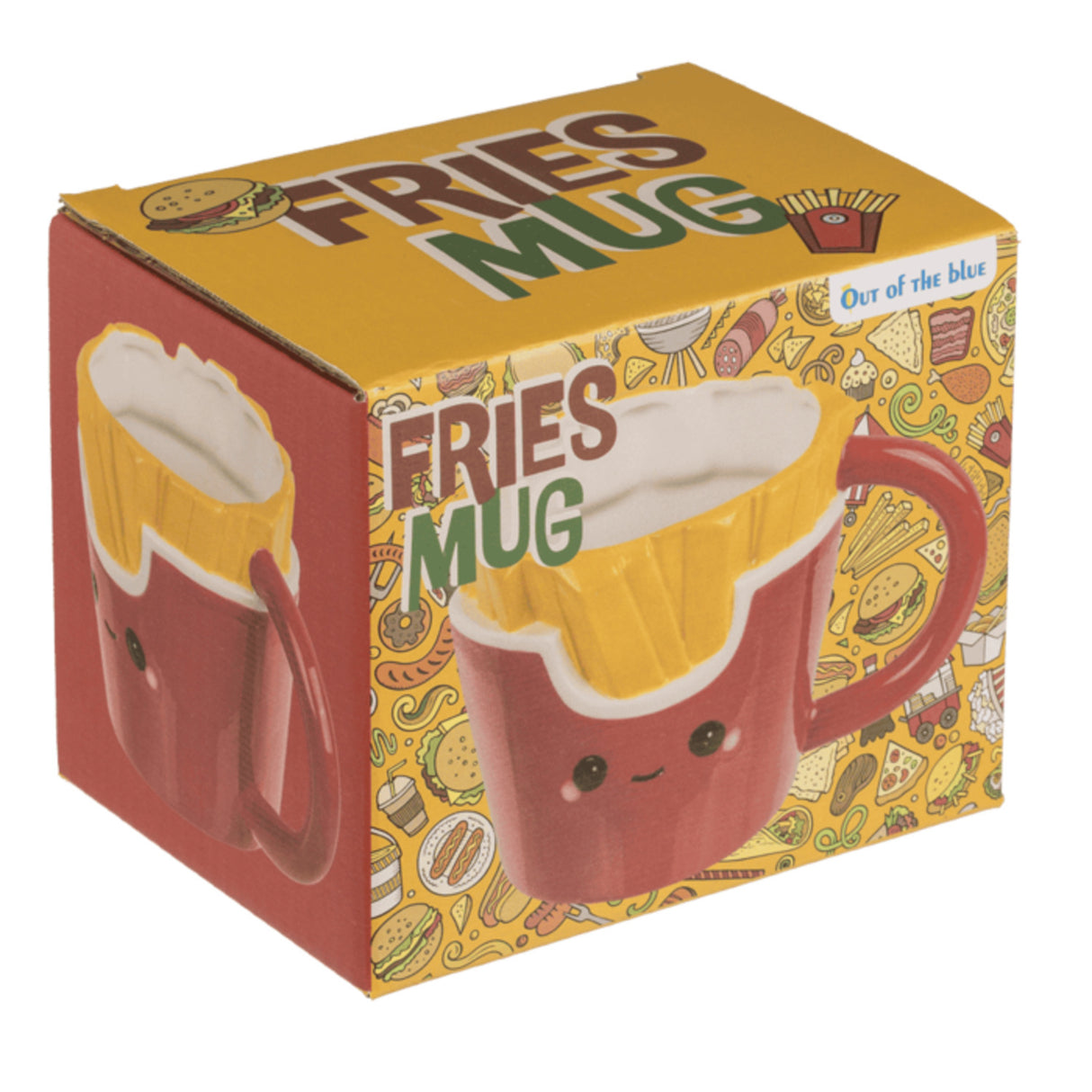 Pommes Frites Kaffeebecher im Kawaii Stil