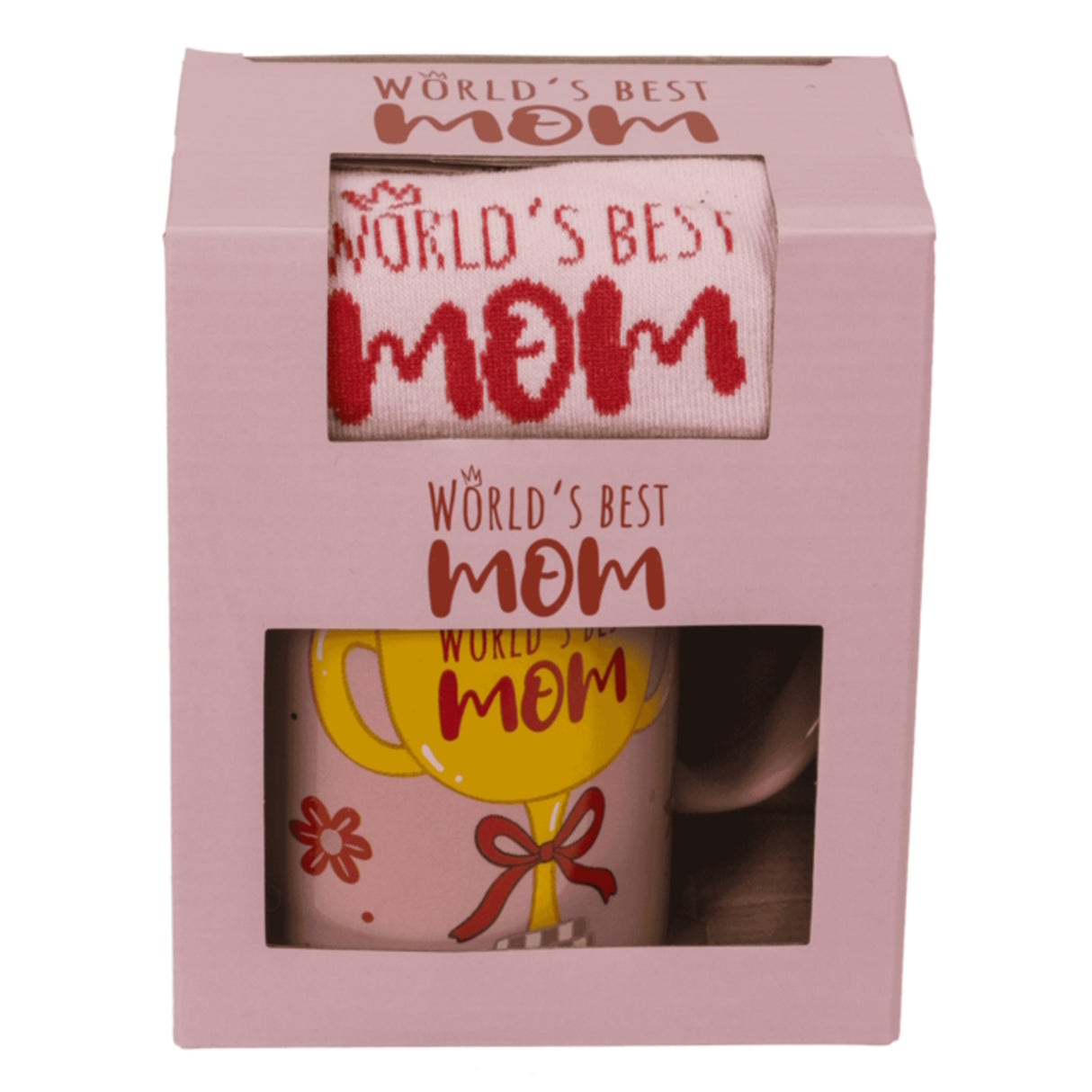 World's Best Mom Geschenkset für Mama - Tasse und Socken
