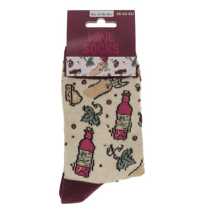 Rotwein Socken in 36-42