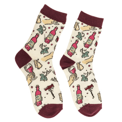 Rotwein Socken in 36-42