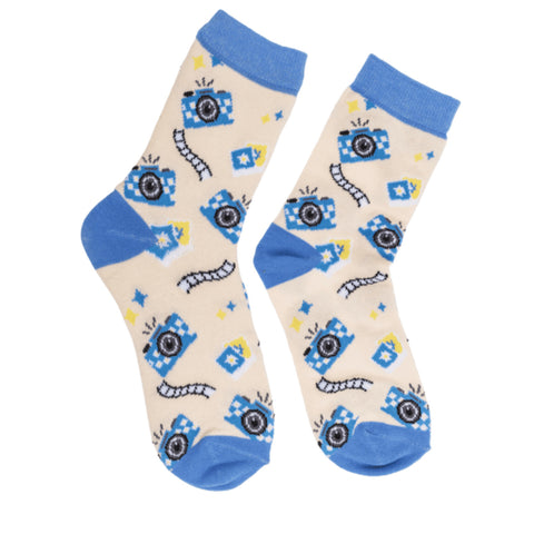 Retro Fotoapparat Socken in 36-42