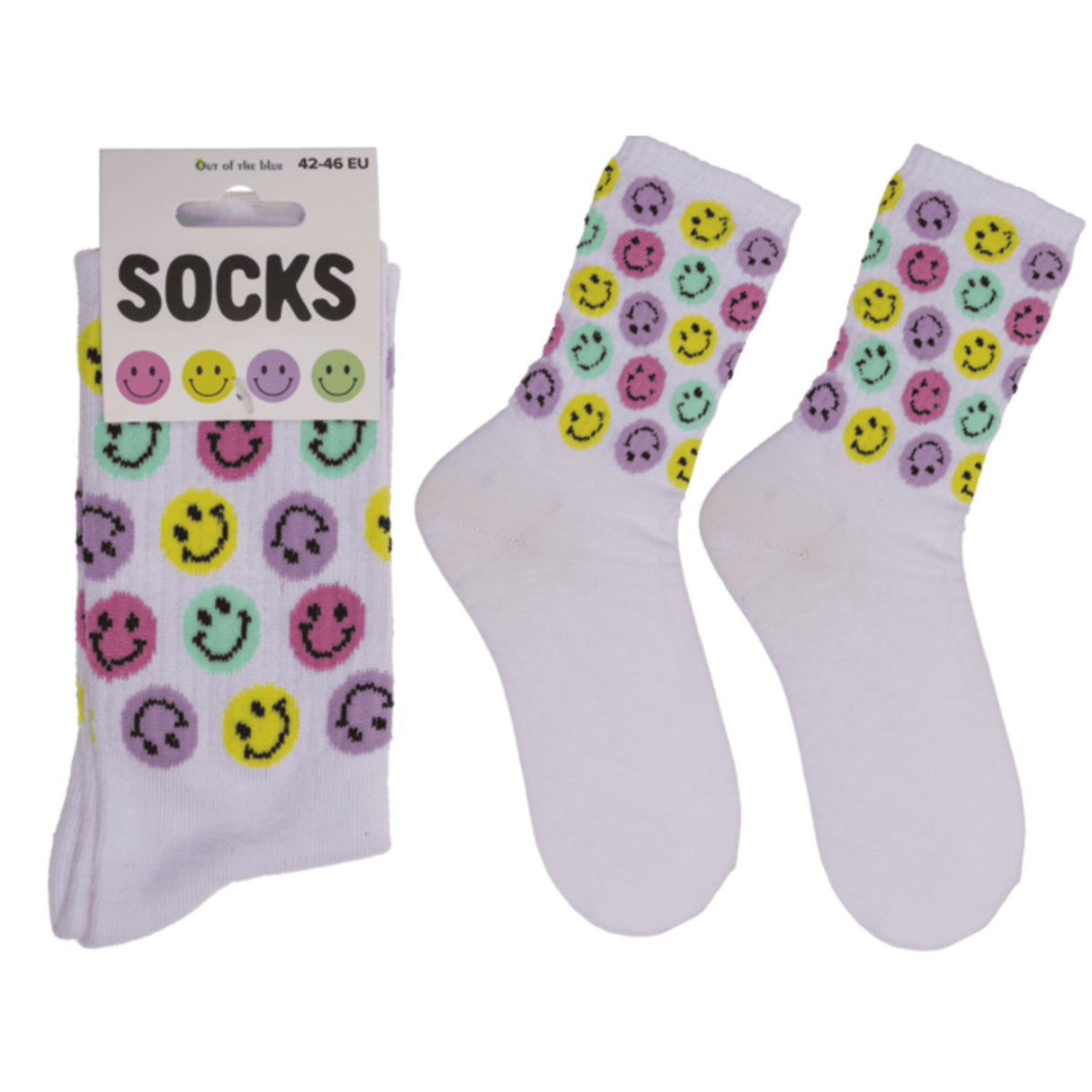 Be Happy Smile Tennis Socken in 42-46