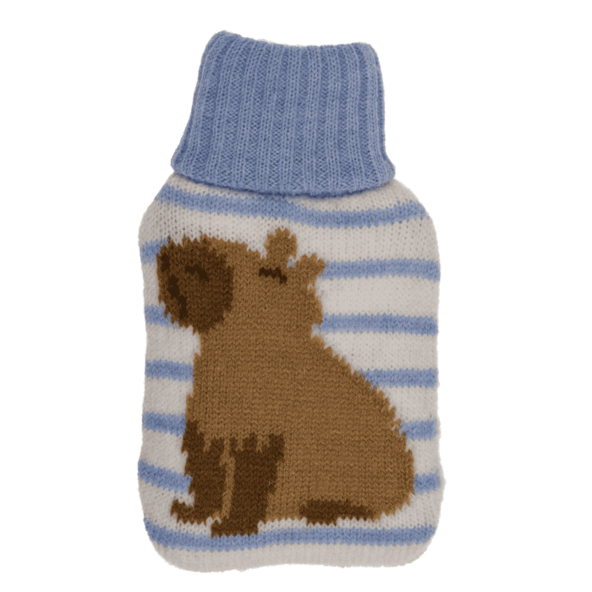 Capybara Handwärmer mit Stricküberzug in zufälliger Variante