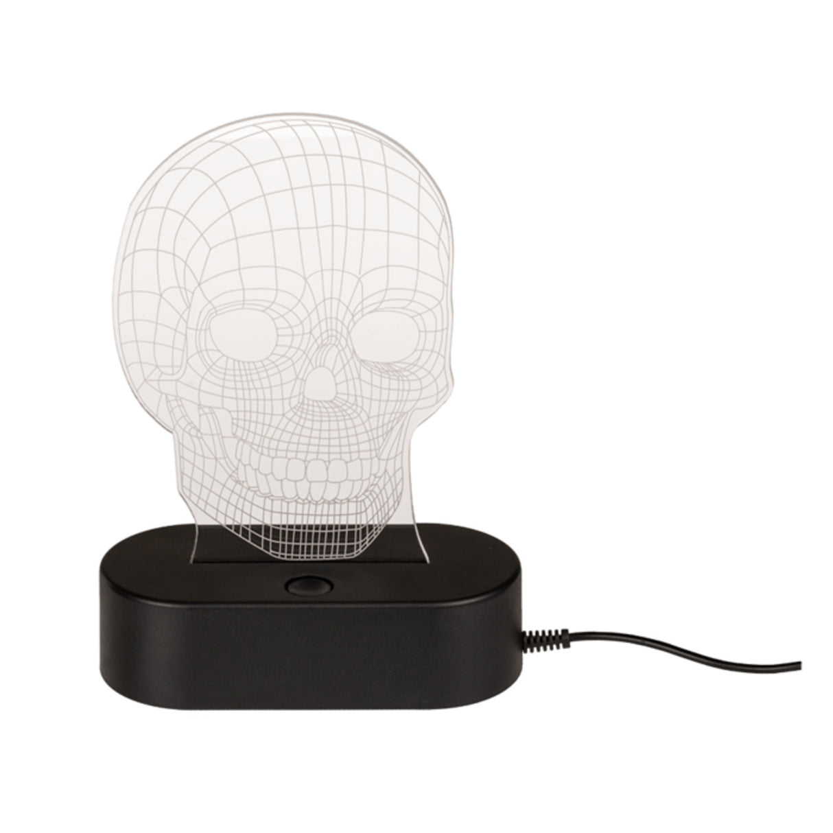 Totenkopf Dekolampe mit Farbwechsel und USB-Kabel