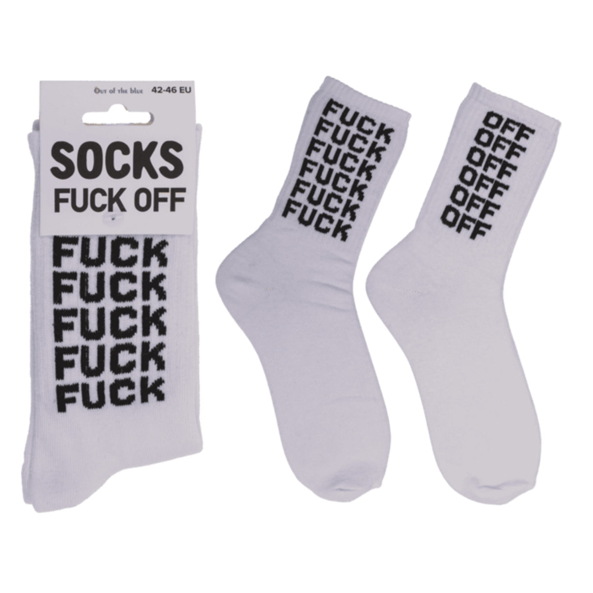 Fuck Off Tennis Socken in 42-46