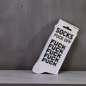 Fuck Off Tennis Socken in 42-46