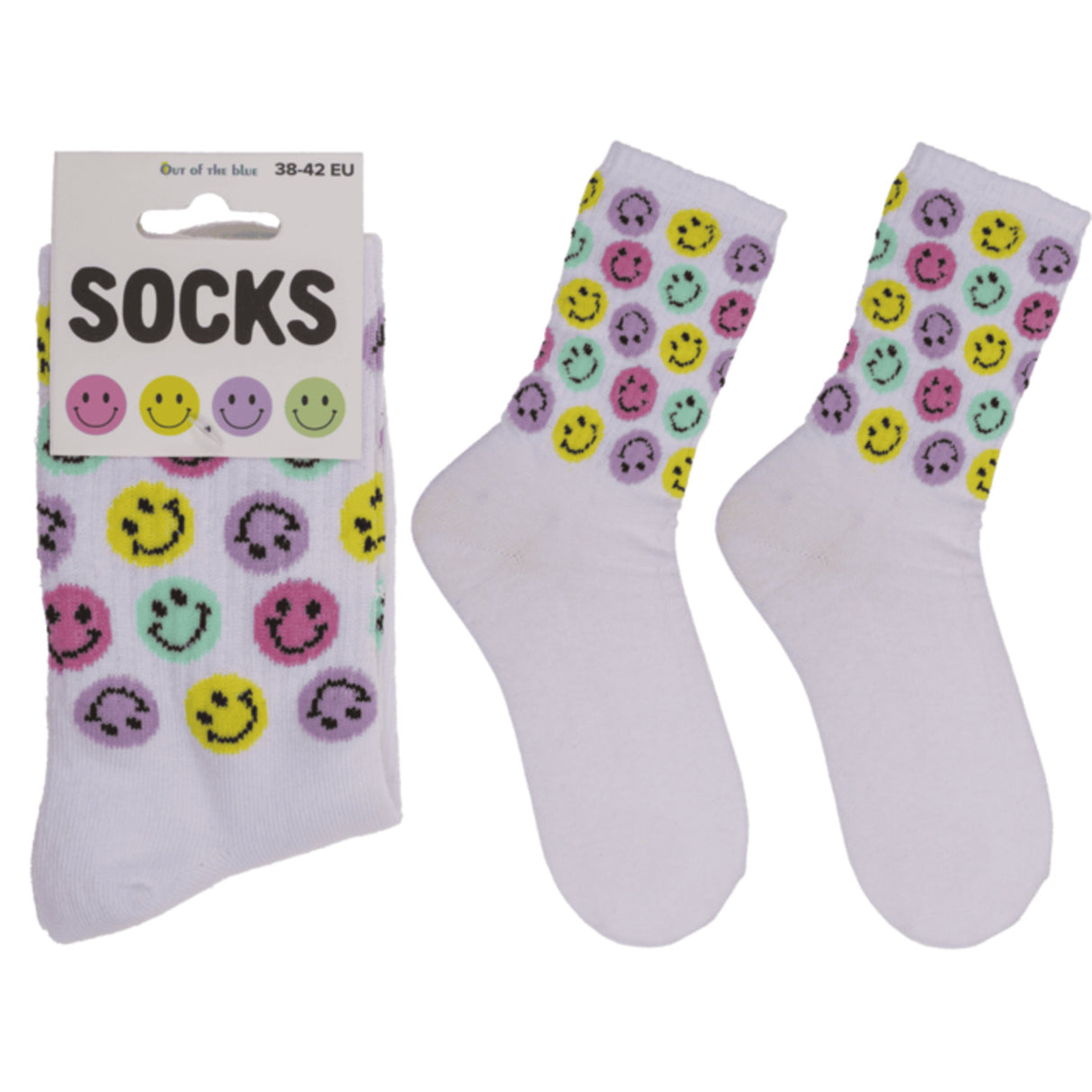 Be Happy Smile Tennis Socken in 38-42