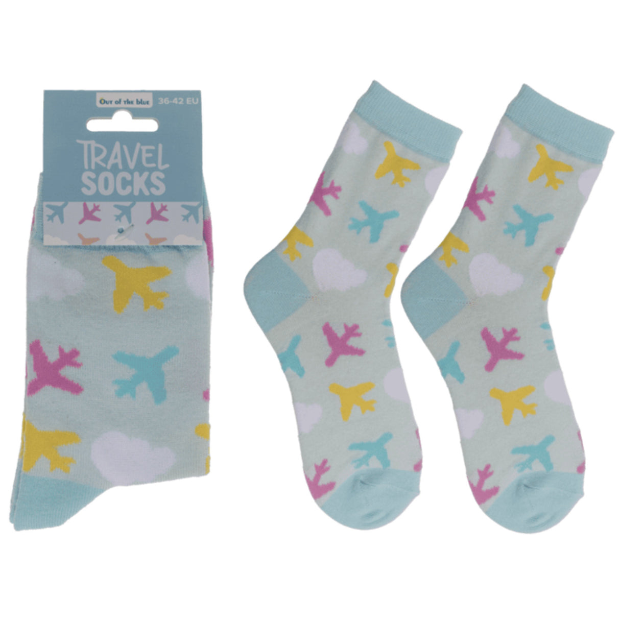 Flugzeug über den Wolken Socken in 36-42