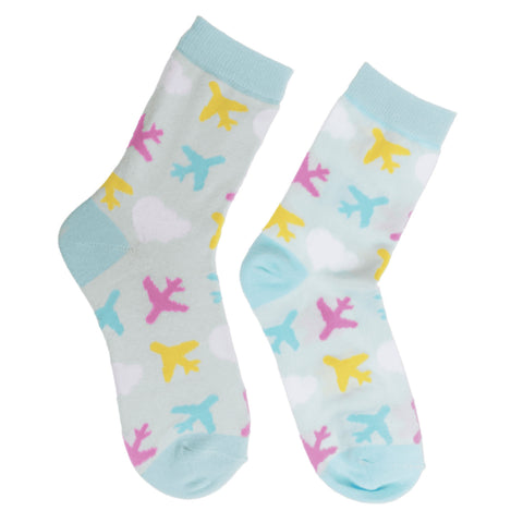 Flugzeug über den Wolken Socken in 36-42