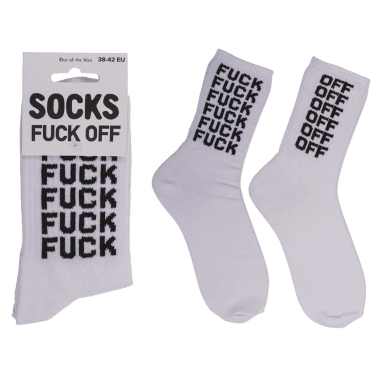 Fuck Off Tennis Socken in 38-42