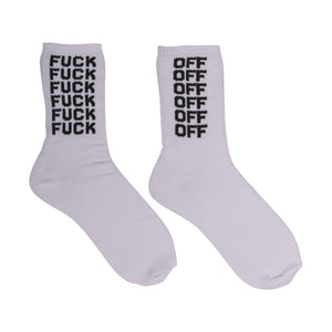 Fuck Off Tennis Socken in 38-42