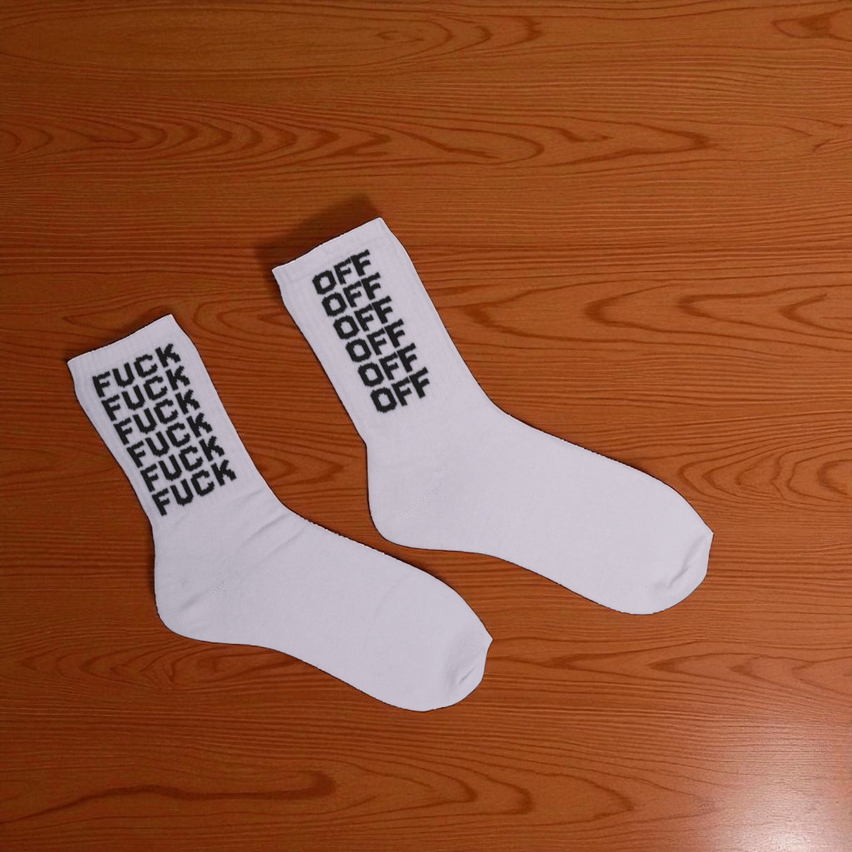 Fuck Off Tennis Socken in 38-42