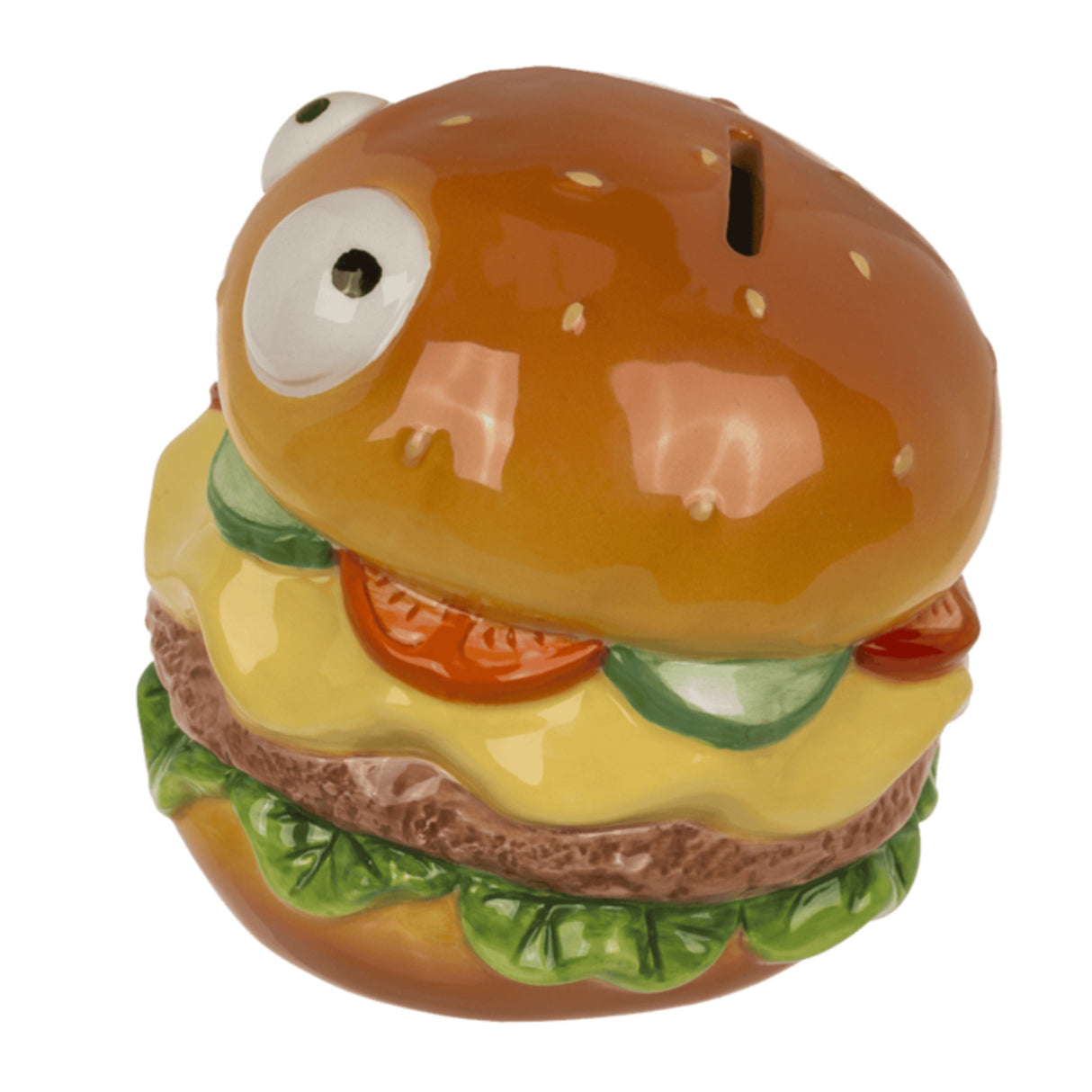 Cheeseburger Spardose in der Burgerschachtel