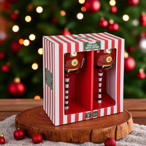 Weihnachten Weingläser im 2er Set - Santa Kostüm Weinglas