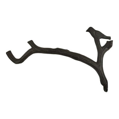 Vogel auf Ast Kleiderhaken aus Gusseisen